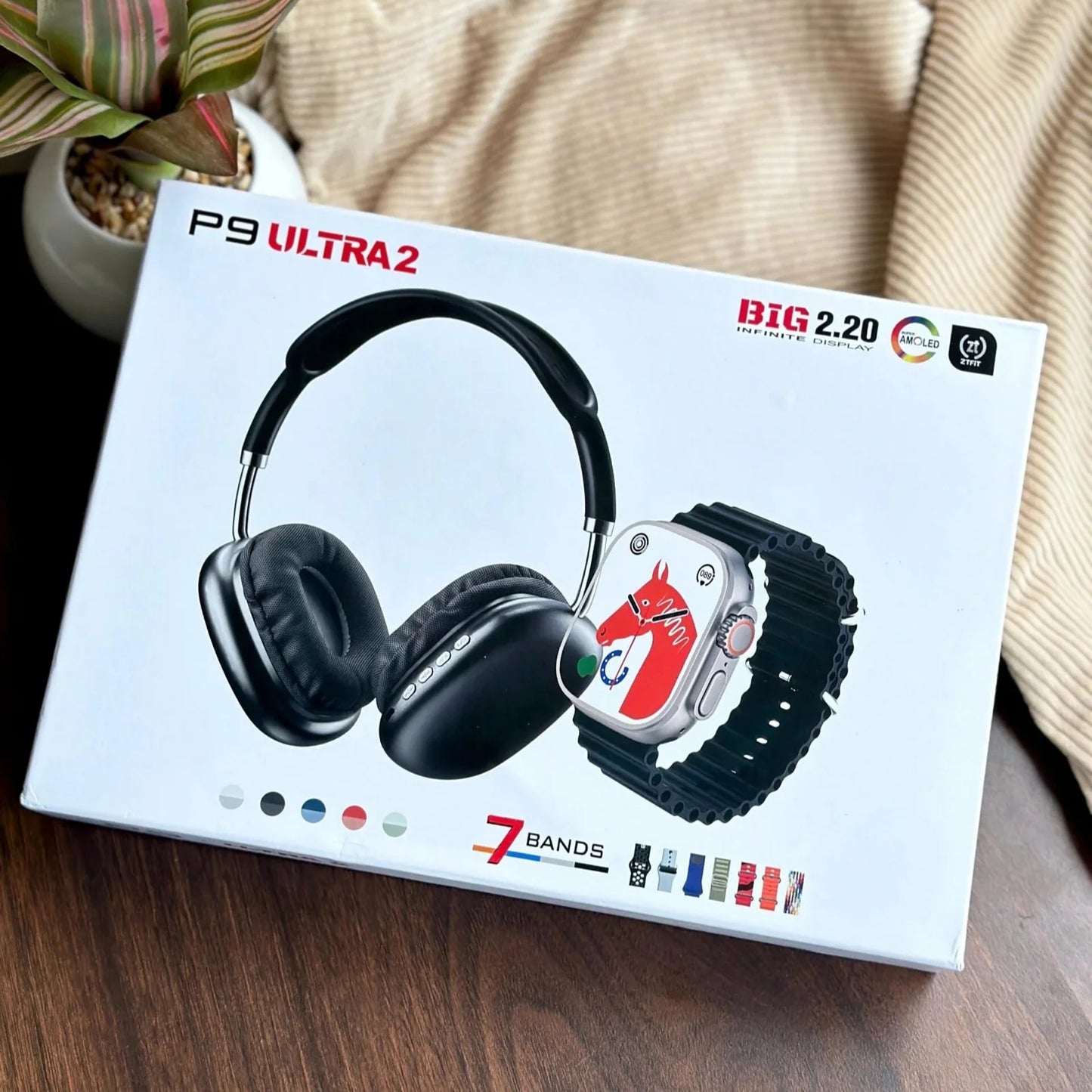 Audífonos P9 Ultra2 + Smartwatch BIG2.20