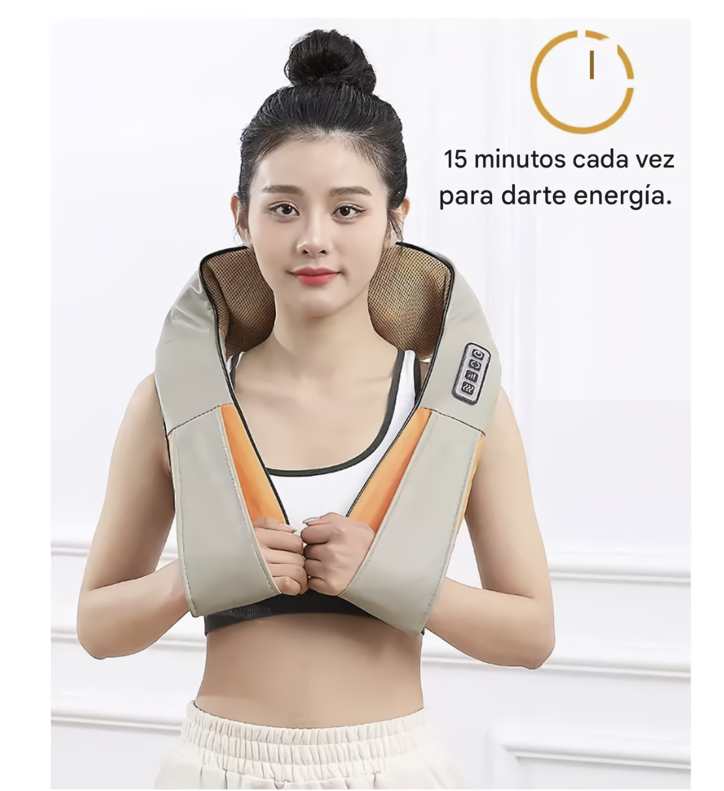 MASAJE PRO™ MASAJEADOR ELÉCTRICO– Alivio Instantáneo para Cuello y Espalda.