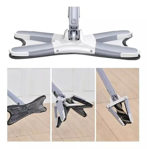 MOPA PLANA GIRATORIA 360™ – LIMPIA SIN ESFUERZO Y SIN ENSUCIARTE LAS MANOS.