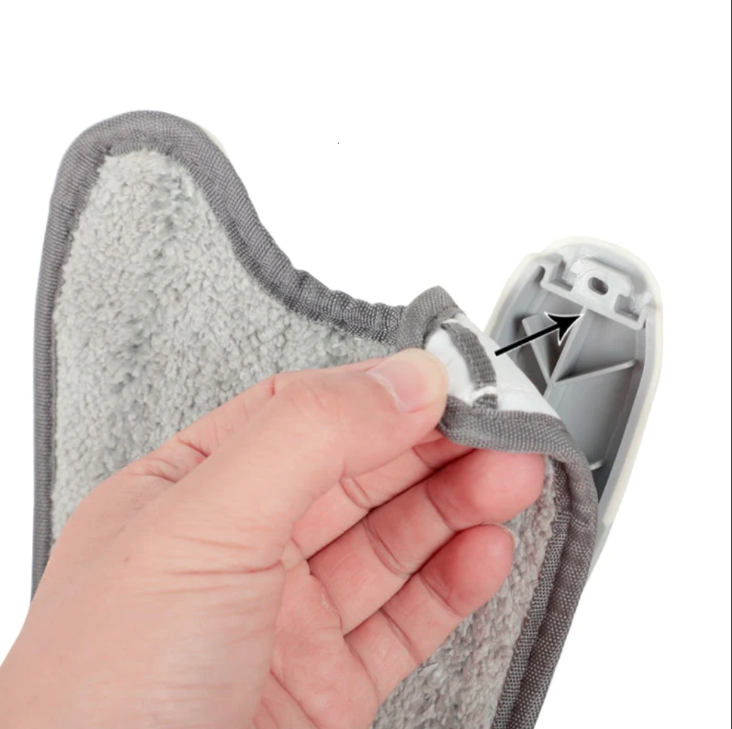 MOPA PLANA GIRATORIA 360™ – LIMPIA SIN ESFUERZO Y SIN ENSUCIARTE LAS MANOS.