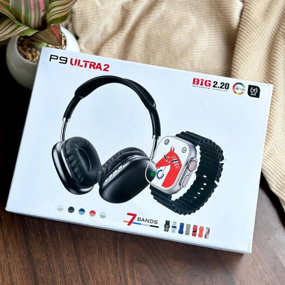 Audífonos P9 Ultra2 + Smartwatch BIG2.20