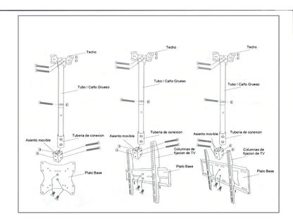 SOPORTE DE TECHO PARA TV