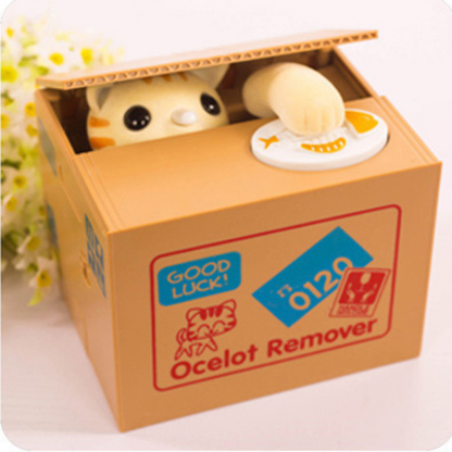 Alcancía de Gato en Cajita