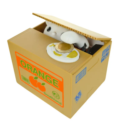 Alcancía de Gato en Cajita