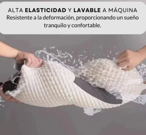 ALMOHADA CERVICAL MEMORY VISCOSA™ RELAJA CUELLO, HOMBROS Y COLUMNA.