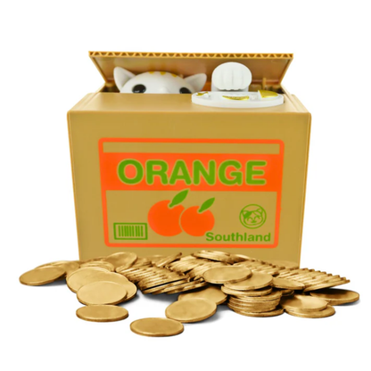 Alcancía de Gato en Cajita