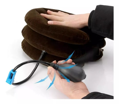 COJÍN ERGONÓMICO™ – Almohada Inflable Cervical para Casa, Oficina o Avión