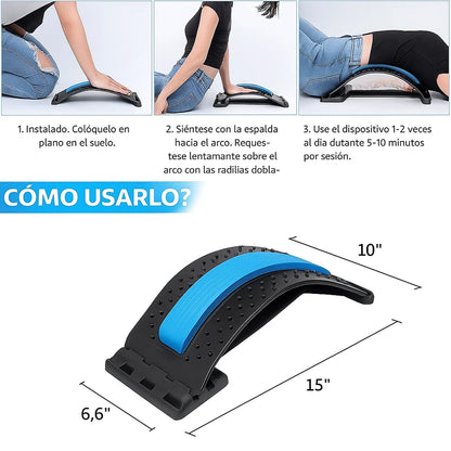 MASAJEADOR DE ESPALDA LUMBAR™ RELAJA TU ESPALDA EN MINUTOS Y DILE ADIÓS A LA TENSIÓN.