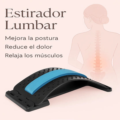 MASAJEADOR DE ESPALDA LUMBAR™ RELAJA TU ESPALDA EN MINUTOS Y DILE ADIÓS A LA TENSIÓN.