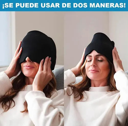 MIGRAFREEZE™ – Gorro de Gel Terapéutico para Aliviar Migrañas y Dolores de Cabeza
