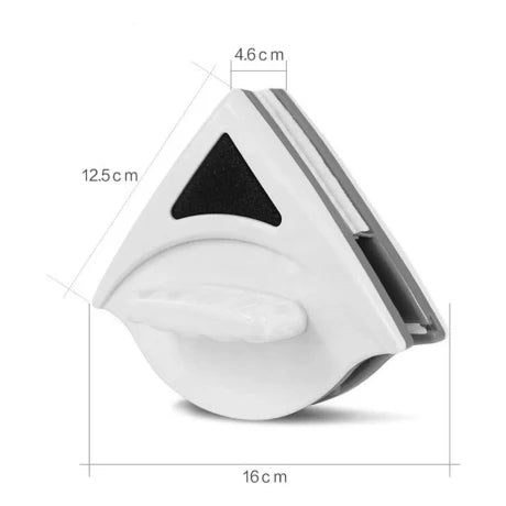 CRYSTAL CLEAN™– Limpiavidrios Magnético Triangular de Alta Precisión.