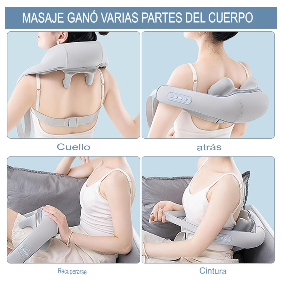 MASAJEADOR RELAX PRO™ – Inalámbrico y Ergonómico para Tensión Muscular