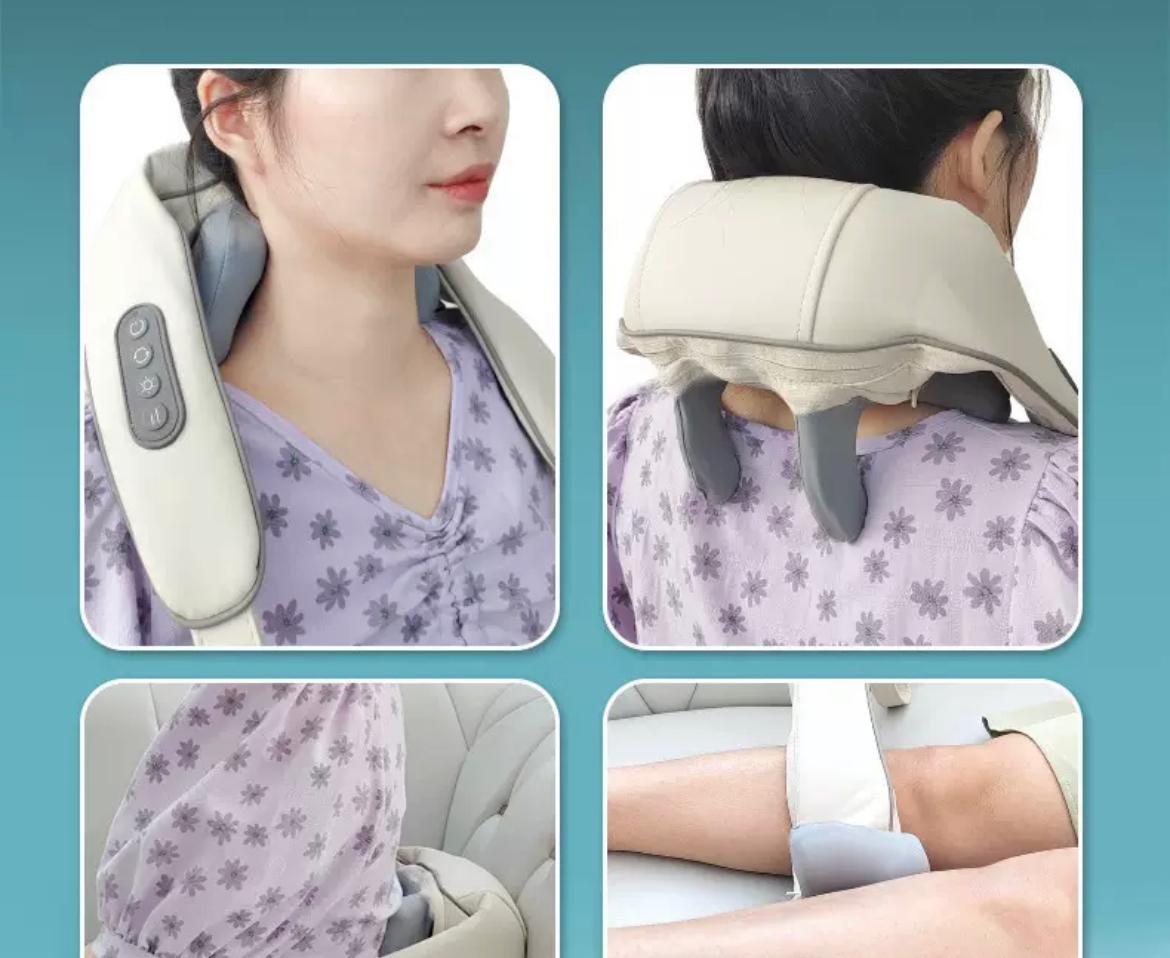 MASAJEADOR RELAX PRO™ – Inalámbrico y Ergonómico para Tensión Muscular