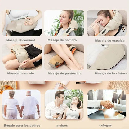 MASAJE PRO™ MASAJEADOR ELÉCTRICO– Alivio Instantáneo para Cuello y Espalda.
