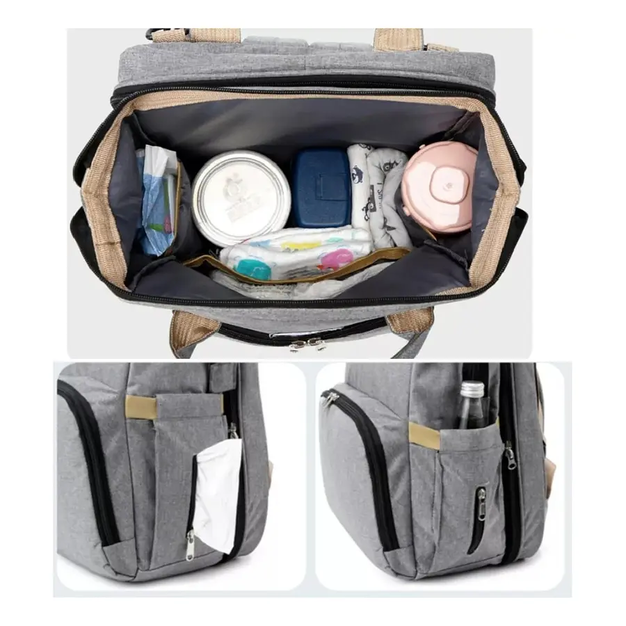 BOLSO BEBÉ 3 EN 1™ – BOLSO, CUNA Y MUDADOR PORTÁTIL.