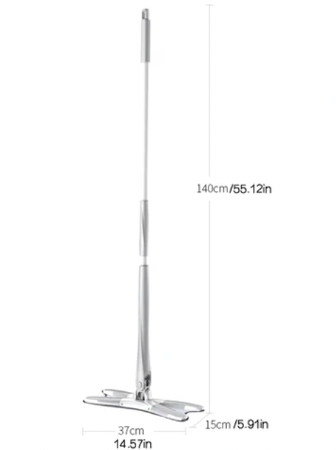 MOPA PLANA GIRATORIA 360™ – LIMPIA SIN ESFUERZO Y SIN ENSUCIARTE LAS MANOS.