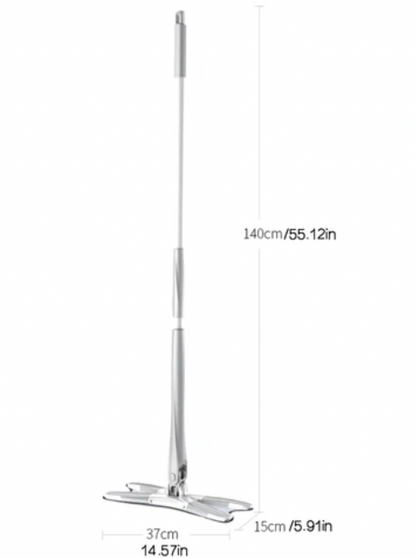 MOPA PLANA GIRATORIA 360™ – LIMPIA SIN ESFUERZO Y SIN ENSUCIARTE LAS MANOS.