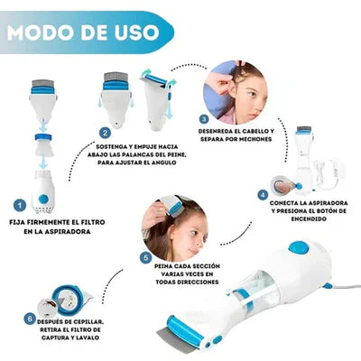 CEPILLO ANTIPIOJOS™ – Succión Segura y Efectiva para Toda la Familia