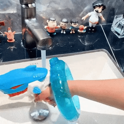 PISTOLA DE AGUA  ELECTRICA "TIBURON" el mejor regalo para tus hijos