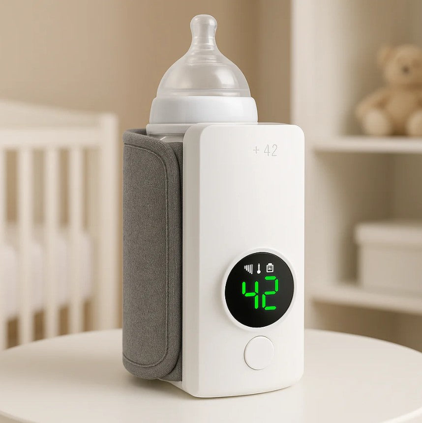 Calentador Portátil de Mamaderas™ – Diseño Inteligente. Calor Preciso. Tranquilidad Absoluta. 💎