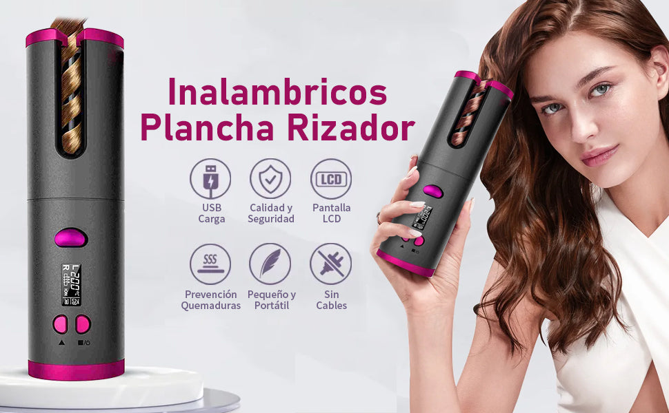 RizaExpress™ Rizos Perfectos en Minutos, Donde Estes Compacto y Portátil