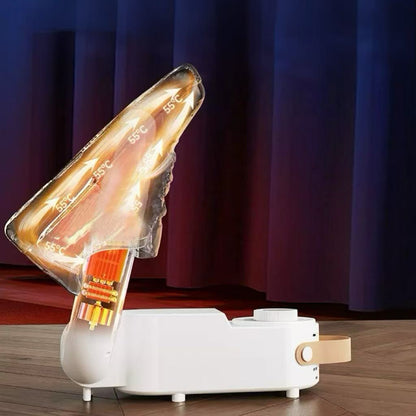 SECADOR DE CALZADO PORTÁTIL™– TECNOLOGÍA DE CALOR SUAVE Y EFICIENTE.