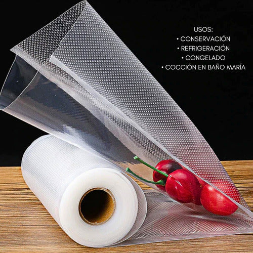 SELLADORA AL VACÍO PRO™ + ROLLO DE 5 METROS – CONSERVA FRESCO TODO POR MÁS TIEMPO.