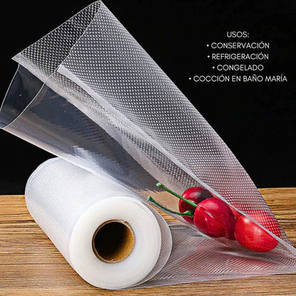 SELLADORA AL VACÍO PRO™ + ROLLO DE 5 METROS – CONSERVA FRESCO TODO POR MÁS TIEMPO.