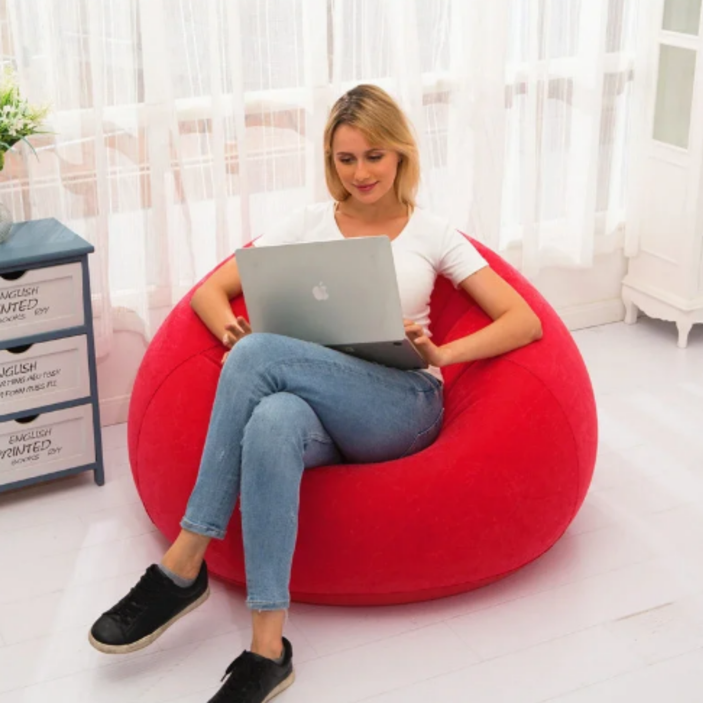 Sillón Inflable Puffs Ergonomico