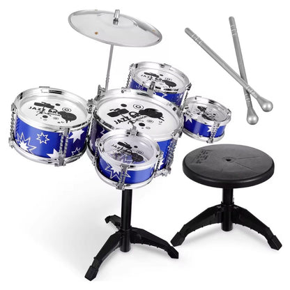 BATERÍA DE JAZZ MUSICAL™ – ¡DESPIERTA EL TALENTO QUE LLEVA DENTRO TU PEQUEÑO ARTISTA! 🎶👦