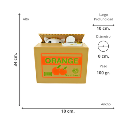 Alcancía de Gato en Cajita